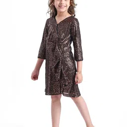 Hola Bonita Girls Embellished A-Line Dress-image-63