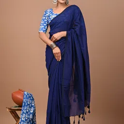 PALLO LATKE Khadi Saree-image-60