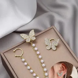 ONUYX Animal Shaped Ear Cuff Earrings-47