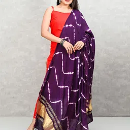 Apratim Leheriya Printed Zari Work Dupatta-picture-18