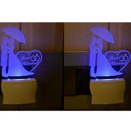 SOMIL White & Blue Printed Glass Abstract Shaped Shaped Wall Lamp-image-70