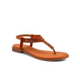 Padchin Women Embellished EthnicT-Strap Flats with Embroidered-image-77