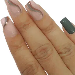 BEROMT Set Of 16 Salon Finish Press On Nail Tip With Application Kit - 797 image 3