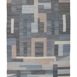 Art Avenue Blue Geometric Handmade Woollen Carpet-image-21