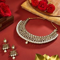 TEEJH Trishya Gold-Plated Beaded Jewellery Set-picture-19