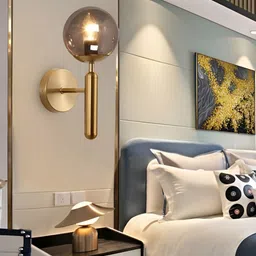 KINIS Gold-Toned Spherical Shaped Metal Wall Lamp-image-53