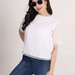 Justin Whyte Lace Inserts Cotton Top-picture-9