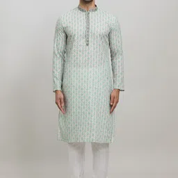 Arihant Rai Sinha Floral Printed Thread Work Straight Kurta with Churidar-image-64