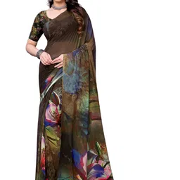 PARVOTSAV Multi Polyester Saree-image-46