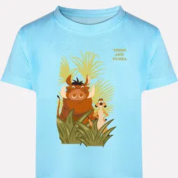 Disney By Miss and Chief Boys Printed Bio Finish Applique T-shirt-image-54