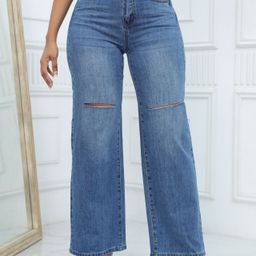 The Roadster Lifestyle Co Women Cotton Wide Leg Jeans-image-54