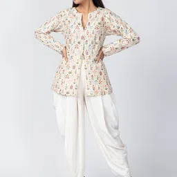 Label Naariti Printed Top With Trousers Co-Ords-picture-2