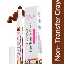 MILA BEAUTE Lock & Pout Matte Crayon Lipstick With Shea Butter - 1.25 g - Keep It Real-11