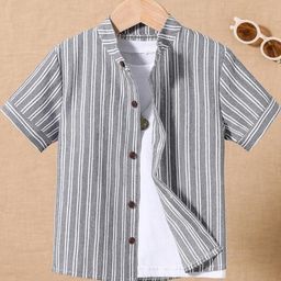 TIOR Boys Standard Striped Casual Shirt-image-49