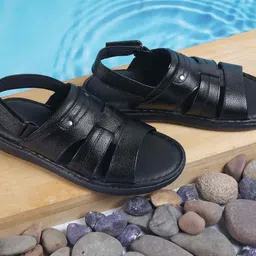 WALKWAY by Metro Men Leather Comfort Sandals-image-59