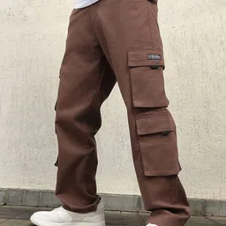 Hubberholme Men Loose Fit Chinos Trousers-image-94