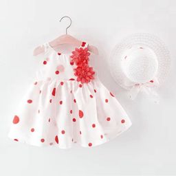 Bold N Elegant Polka Dot Mini Dress With Hat-20