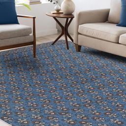 Kaleen India Blue Polyester Carpets-image-66