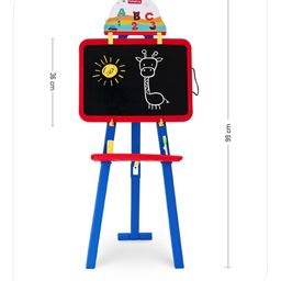 Babyhug 8 in 1 Easel board - Red & Blue image 4