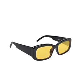 REDEX Women Yellow Lens & Black Rectangle Sunglasses with-32