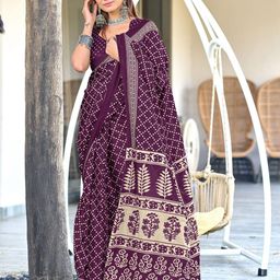 PEENGAX Pure Cotton Ikat Saree-55