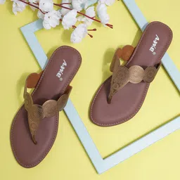 AIWIE Women Woven Design Open Toe Flats-picture-20
