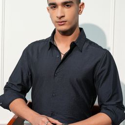 HIGHLANDER Men Slim Fit Opaque Casual Shirt-image-29