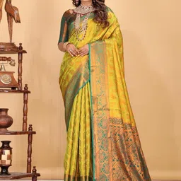 jayant creation Yellow Art Silk Barasi Sarees-picture-40