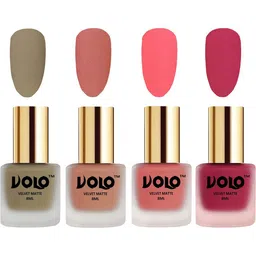 VOLO Set of 4 Velvet Dull Matte Nail Polish - 8 ml Each - 37-38-41-43-image-79