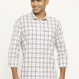 Basics Men Slim Fit Shepherd Checks Opaque Checked Casual Shirt-image-70