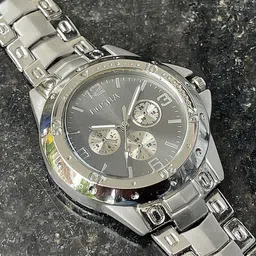 SWADESI STUFF Men Dial & Straps Analogue Watch Rosra Silver Grey-image-99