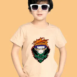 NUSYL Boys Graphic Printed Round Neck Cotton T-shirt-image-44