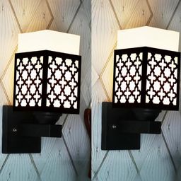 Gojeeva Brown Wood Square Wall Lamps-picture-40