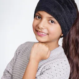 Bharatasya Girls Woolen Knitted Headband-image-50