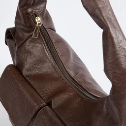 max PU Structured Hobo Bag with Tasselled image 3