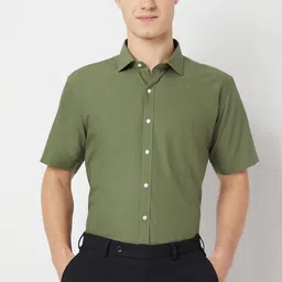 MARK & ALBERT Men Slim Fit Opaque Casual Shirt-image-59