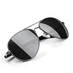 KRILLEN SHADES Men Aviator Sunglasses with Polarised Lens-image-0