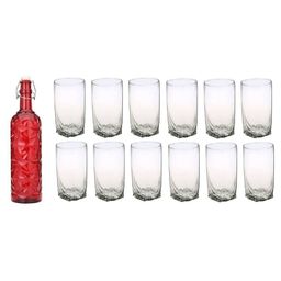SOMIL Red Glass Airtight Can Bottle-image-69