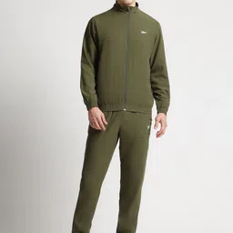 Reebok Men Brand Logo Printed High Neck Tracksuit-image-88