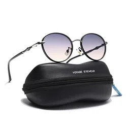Voyage Unisex UV Protected Round Sunglasses 2A903MG6733-38