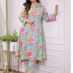 Diva's Choice Women Cotton Blend Kurta Sets-image-82