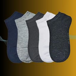 MJE Men Pack Of 5 Anti-Odour Ankle Length Socks-image-88