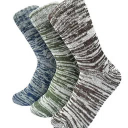 Alexvyan Men Pack Of 3 Calf-Length Socks-image-3