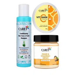 CARET ORGANIC Set of 3 Face Pack, Vitamin C Nourishing Cream With Neem Shampoo-20