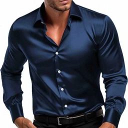 Men Regular Fit Solid Button Down Collar Party Shirt-image-56