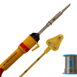 5 Meter Soldering Wire with 25W/Watt Beginners Soldering Iron Gun Machine kit for DIY,Repair,Electric,Electronic Work 25 W Simple-26