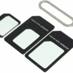 SANNO WORLD 4-in-1 Nano Sim Card Adapter with Ejector Pin Sim Adapter Sim Adapter image 2