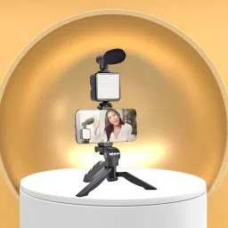 Clairbell Video Kit with Tripod, LED Lights and Wireless Microphone Setup For VloggingY115 Tripod-picture-3