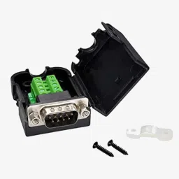 DB9 Male Screw Terminal to RS232 RS485 Conversion Board with Shell and Nut image 1