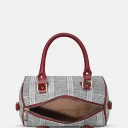 Caprese Checked Structured Handheld Bag image 4